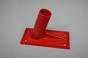 5x Wandhalter 75° ROT mit Kleber Befestigung für Kioskfahne Halter Halterung - Bild 1 von 1