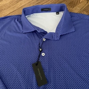 Herren Turtleson Mason Performance Polo Langarm Royal Luxe Blau 2XL Neu mit Etikett - Bild 1 von 9