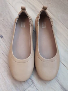 Fittlop Allegro Blush/Tan Ballet Flat 6.5 - Picture 1 of 5