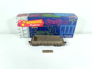 Ho Train Roundhouse 30' Flat Car Sun River 3268 w/ Wood Deck - Picture 1 of 10