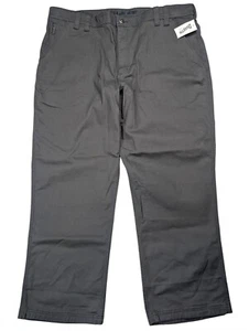 NEW Duluth Trading Flex Fire Hose Foreman Pants Men 44x30 Gunmetal Gray Canvas - Picture 1 of 17