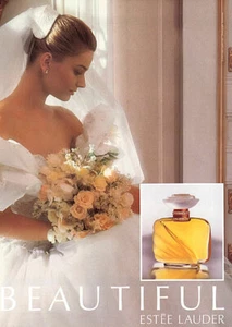 1991 Estee Paulina Porizkova hermoso perfume 1 página anuncio de revista - Imagen 1 de 1