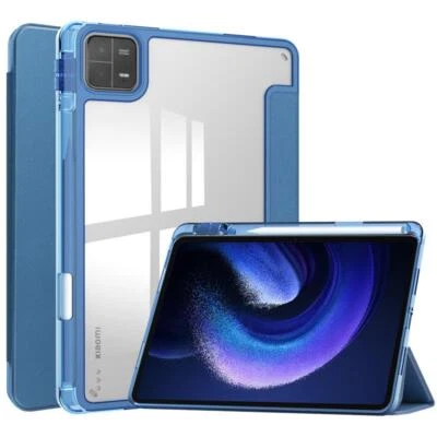 Smart Leather Case For Xiaomi Mi Pad 6 / Pad 6 Pro 11.0 Clear Back Stand Cover - Image 1 of 4