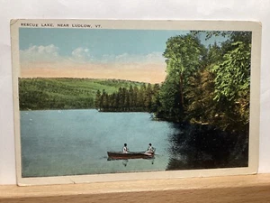 Remo en el lago de rescate: Ludlow, VT - Postal de colección - Imagen 1 de 3