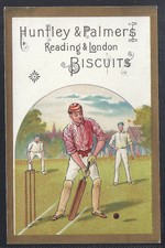 HUNTLEY & PALMERS-SPORTS (SEMI-CIRCLE BACKGROUND)- CRICKET