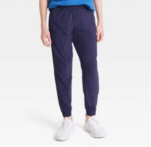 All In Motion Boys' Size XS (4/5) Navy Blue Stretch Woven Jogger Pants - Picture 1 of 3