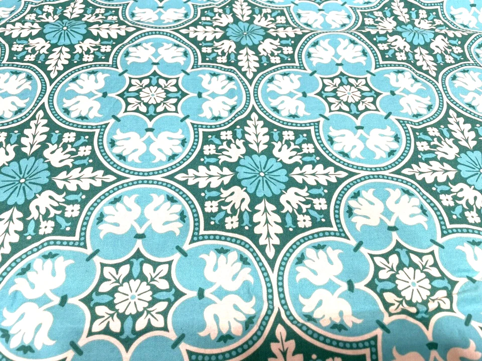 Notting Hill By Joel Dewberry for Free Spirit "Historic Tile" fabric  71” x 41” - Image 1 of 4