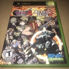 Original RARE XBOX METAL SLUG 4 & 5 COMPLETE TESTED CIB With REGISTRATION CARD