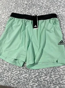 Adidas Gym Shorts Mens Axis Woven 6 Inch Training XXL Easy Green HZ3342 MSRP$40 - Picture 1 of 5