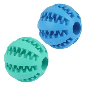 Treat Ball 7cm Puppy Dog Hard Rubber Training Toys Henbrandt (1 Supplied) - Picture 1 of 5