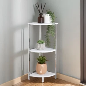 Fabulous Norsk White high gloss 3 Tier Corner Unit Perfact for your living room. - Picture 1 of 4