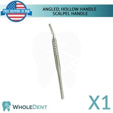 Dental Angled, Rounded Hollow Scalpel Disposable Blades Handle Instrument Tool