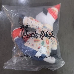 Chick-fil-A Weihnachten 2024 Plüsch Kuh Spielzeug Puppe Chikin 7 Zoll Limited Edition Holiday - Bild 1 von 5