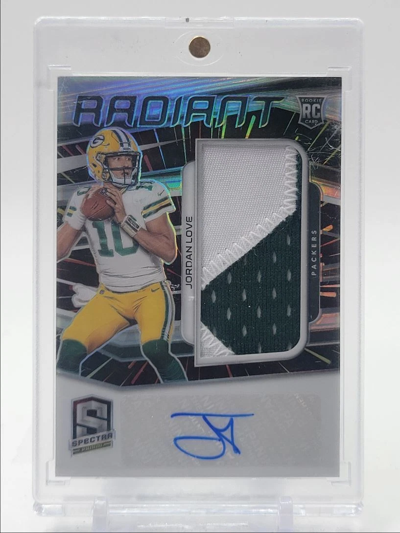 JORDAN LOVE 2020 SPECTRA RADIANT RPA ROOKIE PATCH HYPER RC AUTO /60 Q2110