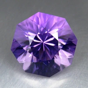 3.59 CTS 9x9mm AMAZING FIRE SPARKKLING PURPLISH AMETHYST LOOSE GEMSTONE - Picture 1 of 3