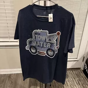 Disney Parks Pixar Tow Mater Welcome Blue Shirt - Picture 1 of 2