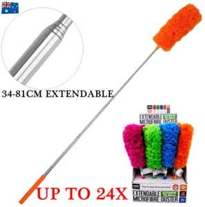 Extendable Microfiber Cleaning Duster Removable Head 81cm Dust Brush Cleaner AU - Picture 1 of 12