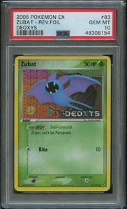Pokemon Zubat Reverse Holo PSA 10 Gem Mint 83/107 Ex Deoxys POP 4 - Picture 1 of 2