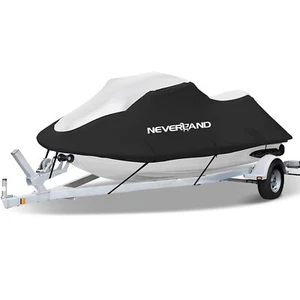 NEVERLAND Jet Ski Trailerable Cover Black Waterproof Rain Snow SUN For Sea Doo - Bild 1 von 17
