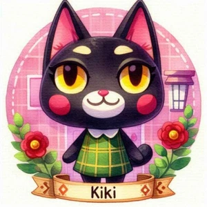 #034  Amiibo Karte für Animal Crossing Kiki  Nintendo Switch Nfc Karte - Picture 1 of 2