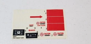 VINTAGE 1984 HASBRO GI JOE MISSLE DEFENSE UNIT DECAL SHEET - Picture 1 of 5
