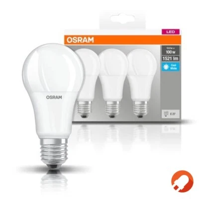 3er-Pack Osram LED E27 Leuchtmittel mattiert leistungsstark Neutralweiß wie 100W - Bild 1 von 4
