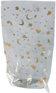 folia Weihnachts-Zellglasbeutel, Motivdruck in gold, verschiedene Maße 10 St. - Bild 1 von 5