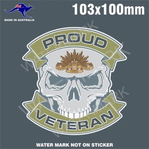 ORGULLOSA PEGATINA VETERANA EJÉRCITO RAAF MARINA MILITAR - Imagen 1 de 1