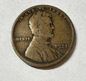 1921 Lincoln Wheat Cent Sehr guter Erhaltungszustand - Bild 1 von 2