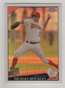2009 Topps Chrome White Refractor #207 Michael Hinckley Washington Nationals RC - Picture 1 of 1