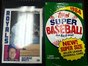 1984 Topps Super George Brett #13 5x7 mit Originalverpackung - Bild 1 von 3