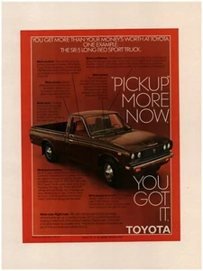 1978 Toyota SR-5 Sport Truck Original Print Ad ~ Free Shipping ~ long bed pickup - Bild 1 von 1