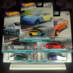 MODERN CLASSICS SET HOT WHEEL CULTURE HONDA CIVIC EG ALTEZZA FIAT VW CERRADO MX5 - Picture 1 of 3