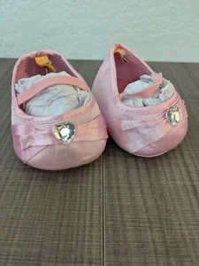 Build A Bear rosa Satin Heels mit Strass Herz BABW - Bild 1 von 6
