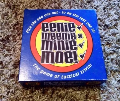 EENIE MEENIE MINIE MOE! TACTICAL TRIVIA GAME COMPLETE SEALED CARDS FUN TIME - Image 1 of 4