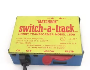 Matchbox Switch-A-Track 1969 Slot Car Interruptor de alimentación Controlador Transformador #VP - Imagen 1 de 5