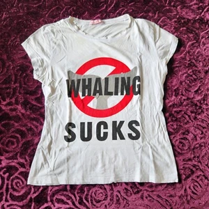 Vintage 2000s Y2K Supre Grunge Punk Slogan Tee Size L - Picture 1 of 5