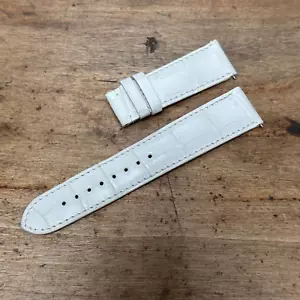 Jacob & Co. Weißes Alligator Uhrenarmband Armband 20X18 - Bild 1 von 2