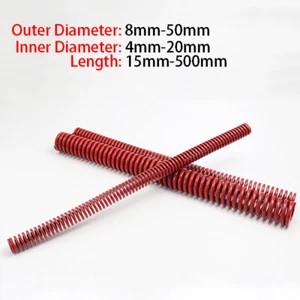 Red OD 8mm-50mm Compression Spring Heavy Duty Stiff Heavy Load Die Springs - Picture 1 of 16