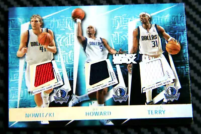 2005-06 LUXURY BOX DIRK NOWITZKI / JASON TERRY/ JOSH HOWARD 5 PLAYER JERSEY CARD - Image 1 of 2