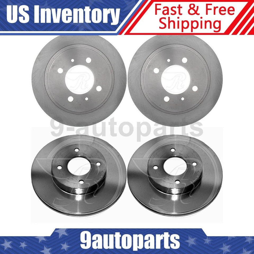 Rotores de freno de disco delanteros traseros para Nissan 200SX 1995 1996 1997 1998 Foto 1 de 4