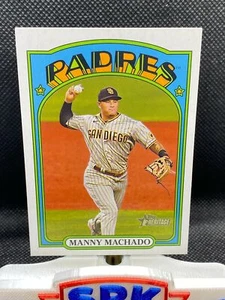 Topps Heritage 2021 High Number Manny Machado Acción Variación Padres #566 - Imagen 1 de 1