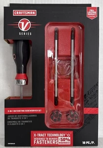 Craftsman V-Serie 3 in 1 Spezialeinsätze Schraubendreher Set 18 Stück CMHT68142V - Bild 1 von 9