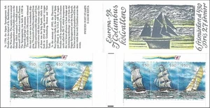 Discovery Race 1992 Sprengtporten 1785 Superb 1855 Sweden Mint MNH Booklet 1992 - Picture 1 of 1