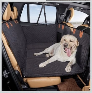 Dog Car Seat Cover for Back Hard Bottom Extender for Dogs Black - Picture 1 of 9