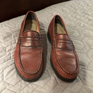 ROCKPORT Bedford Leather Loafer Shoes Men 9.5 BROWN Casual Penny Slip On Vibram - Picture 1 of 15