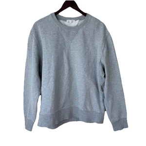 Alex Mill Terry Knit Crewneck Sweatshirt In Light Gray Women’s Sz L 100% Cotton - Picture 1 of 4