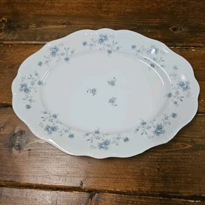 Johann Haviland Bavaria Germany Blue Garland Serving Meal Plate Platter Dish - Picture 1 of 8