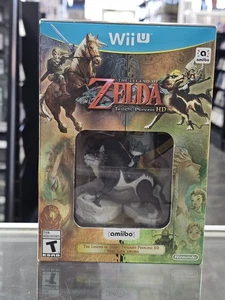 Legend of Zelda Twilight Princess HD (Wii U) Wolf Link Amiibo Bundle Big Box NEW - Picture 1 of 12