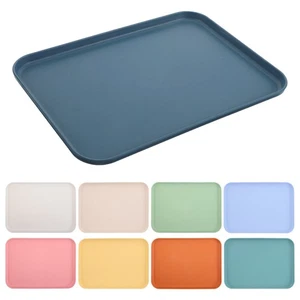 9 Pcs Rectangular Serving Platter Utility Trays for Kitchen Cafeteria Dinner - Picture 1 of 12